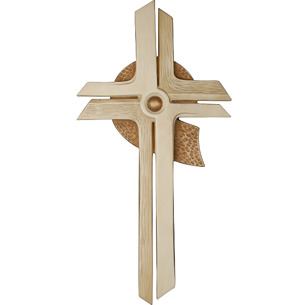 Besinnliches Kreuz_holzgeschnitzt_gebeizt