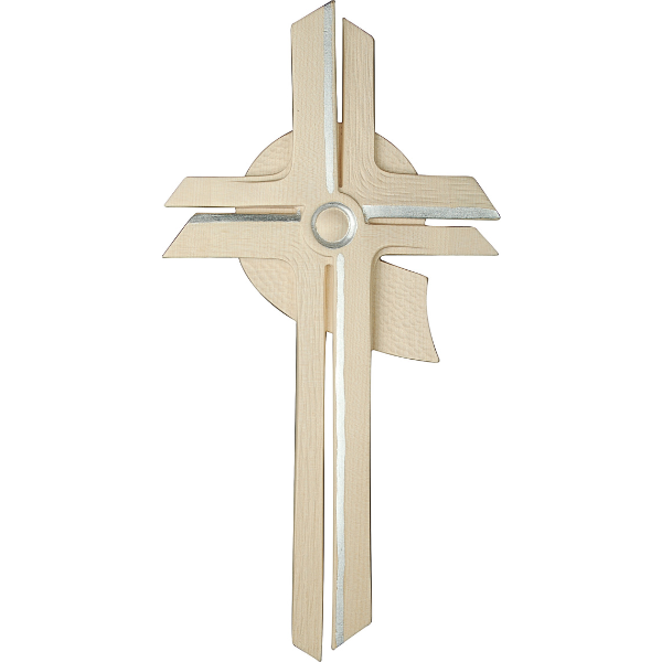 Besinnliches Kreuz_holzgeschnitzt_silber_natur
