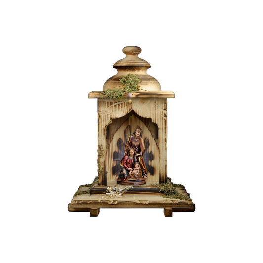 Blockkrippe3 holzgeschnitzt color