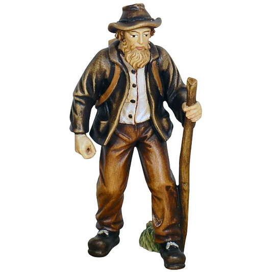 Kostner krippe_Hirte mit Stock_color