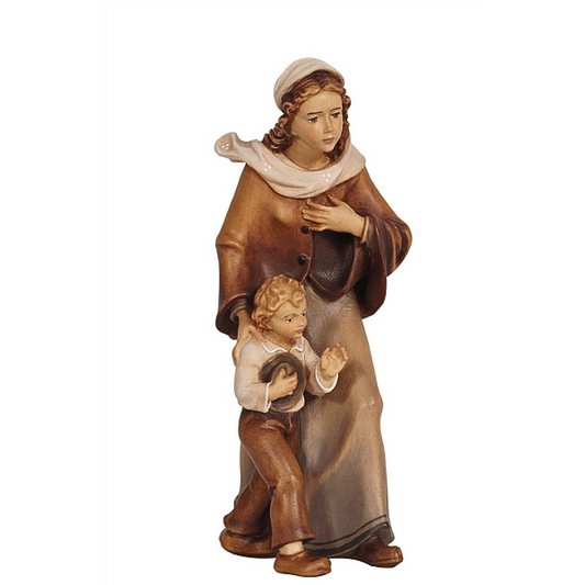 Kostner krippe_Hirtin mit Bub_color