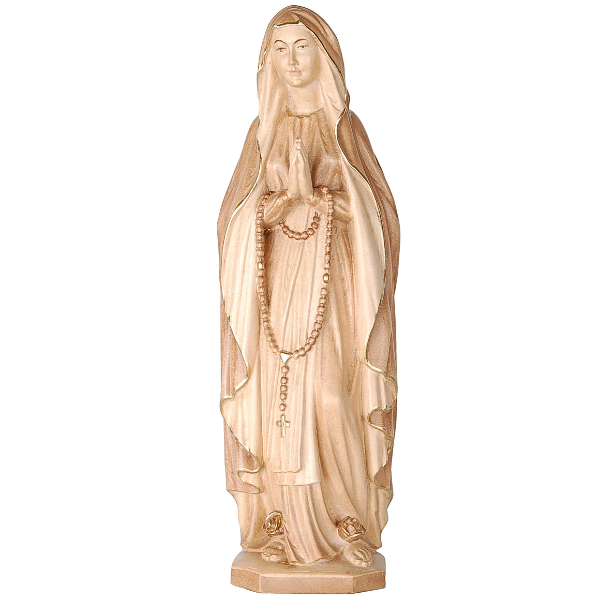 Lourdes Madonna_holzgeschnitzt_gebeizt