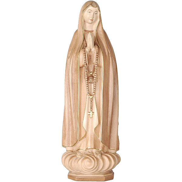 Madonna von Fatima_holzgeschnitzt_gebeizt