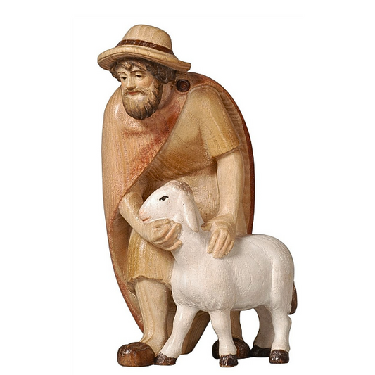 Pema Krippe_geschnitzt_Hirt beugend_color