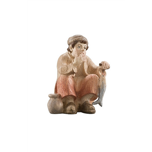 Pema Krippe_holzgeschnitzt_Hirtenjunge_color