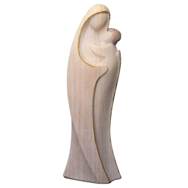Stilisierte Madonna_holzgeschnitzt_gewachst