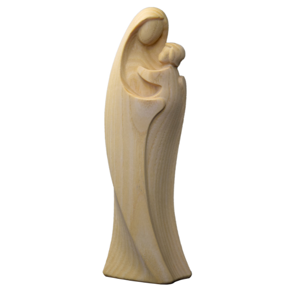 Stilisierte Madonna_holzgeschnitzt_naturholz