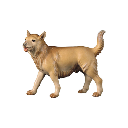 hund kometkrippe holzgeschnitzt color