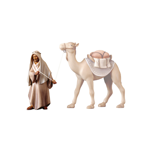 kameltreiber kometkrippe holzgeschnitzt color