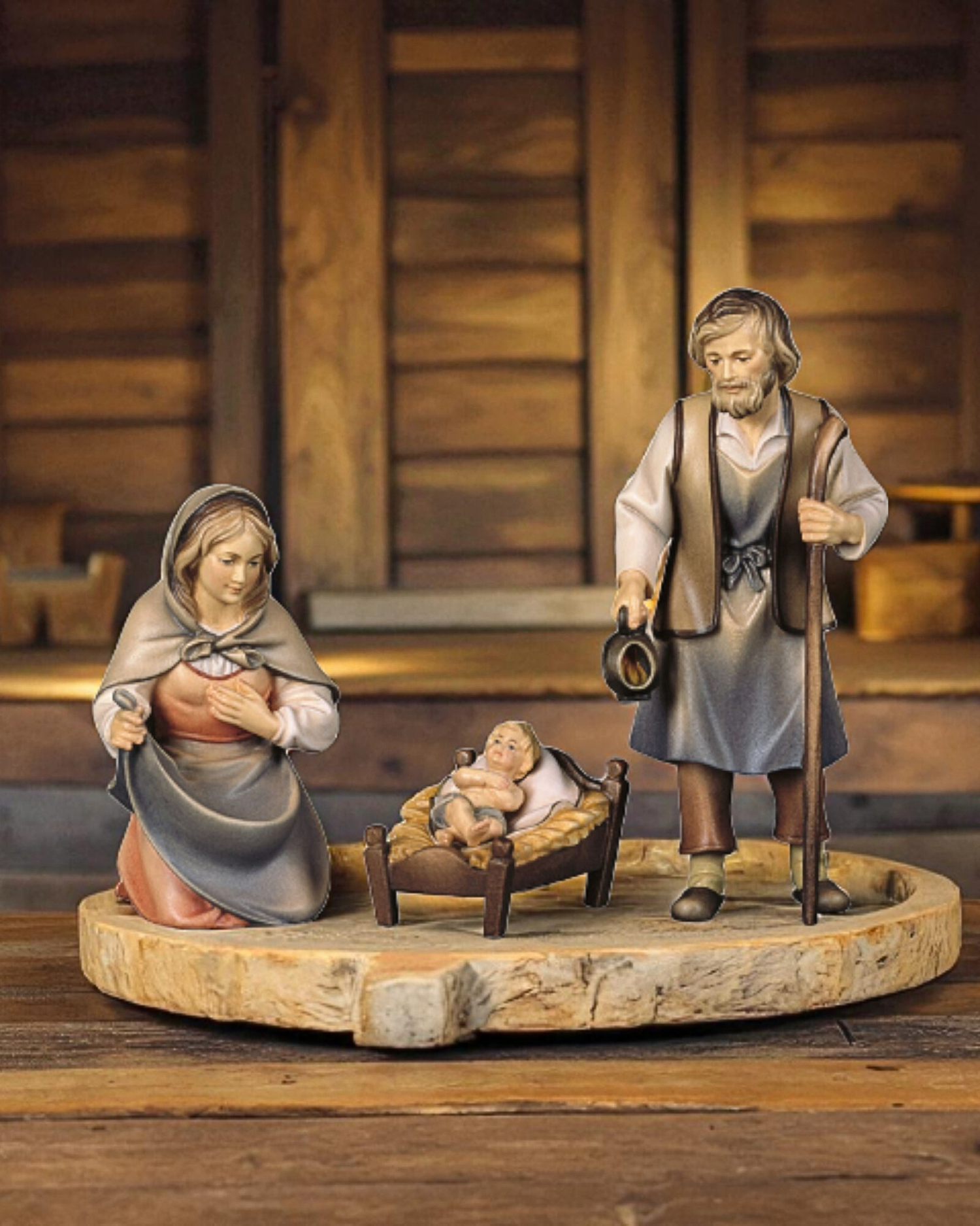 Krippenfiguren Hirtenkrippe Bäuerlich