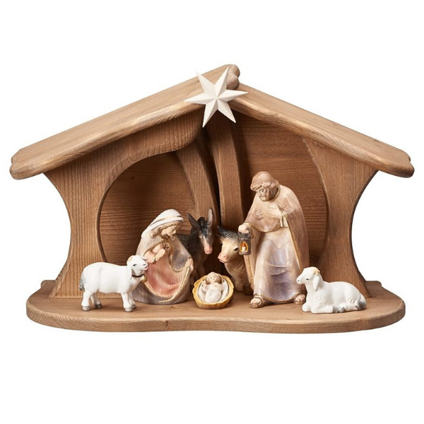 Pema Krippenset 9 teilig im Familienstall Luce