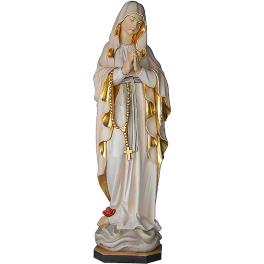 Betende Madonna mit Rosenkranz_geschnitzt_color