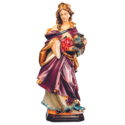 Heilige Elisabeth_holzgeschnitzt_coloriert