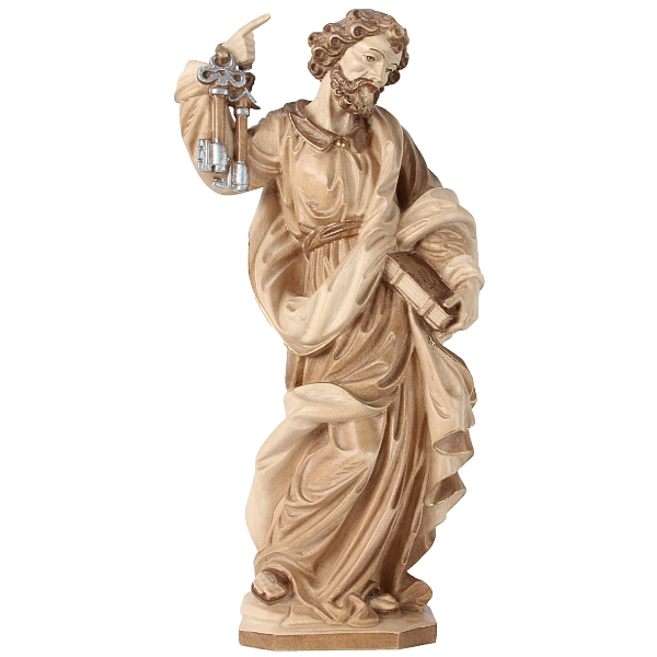 Heiliger Petrus_holzgeschnitzt_gebeizt