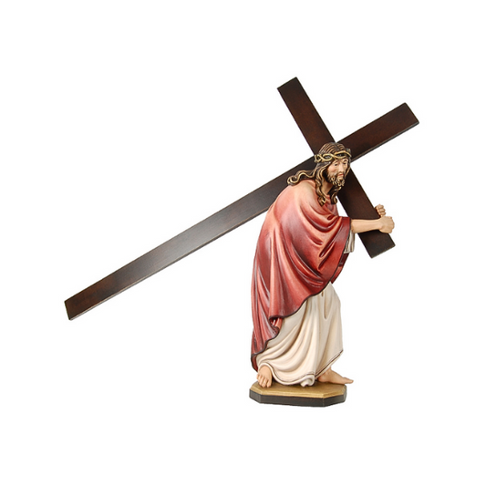 Jesus Kreuztraeger_holzgeschnitzt_color