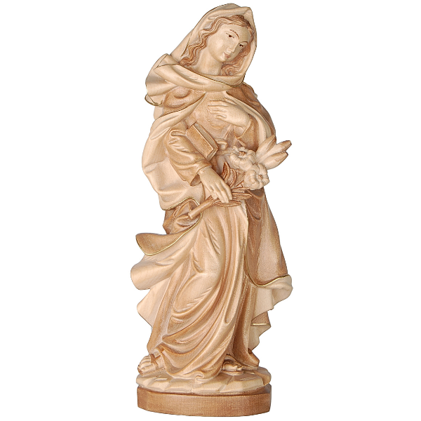 Madonna Immacolata mit Lilie_geschnitzt_beize