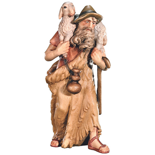 Orientalische Krippe_Hirte mit Rueckenschaf_color