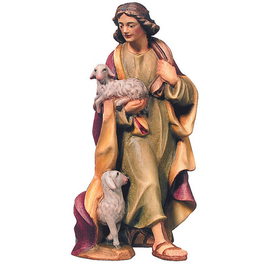Orientalische Krippe_Hirte mit Schafen_color